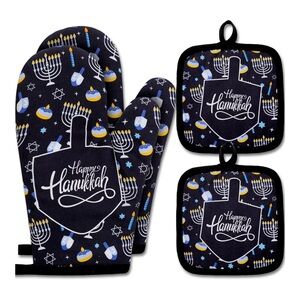 Hanukkah Oven Mitts and Pot Holders Brand New